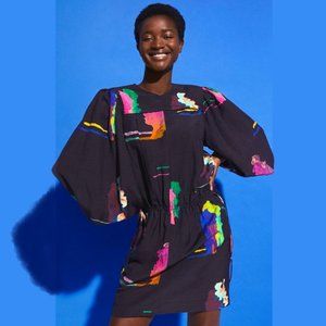 H&M Studio Collection Balloon Sleeved Tunic Dress Sz L